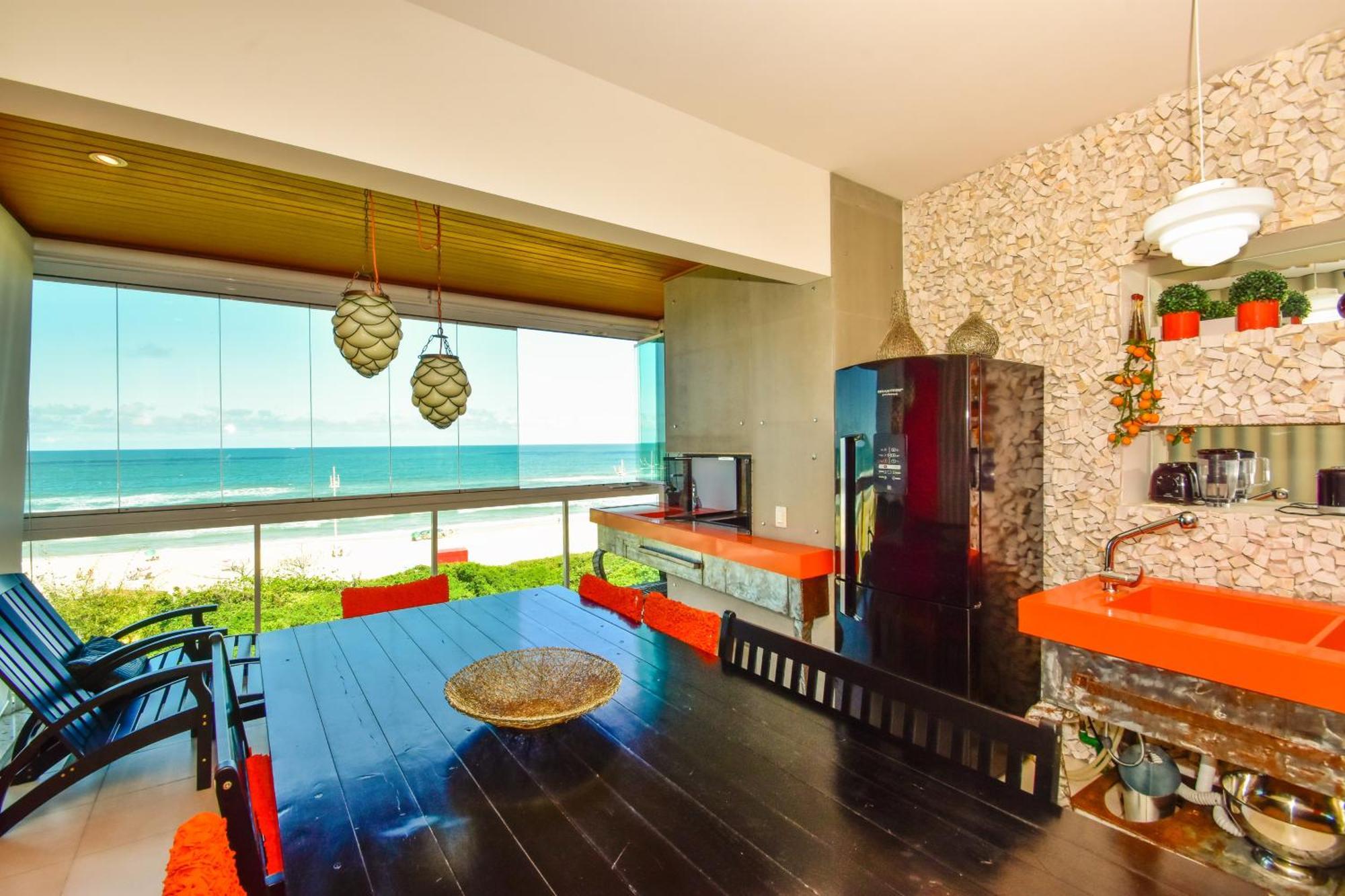 Apartamento Frente Mar Na Praia Do Santinho N880 Florianópolis Kültér fotó